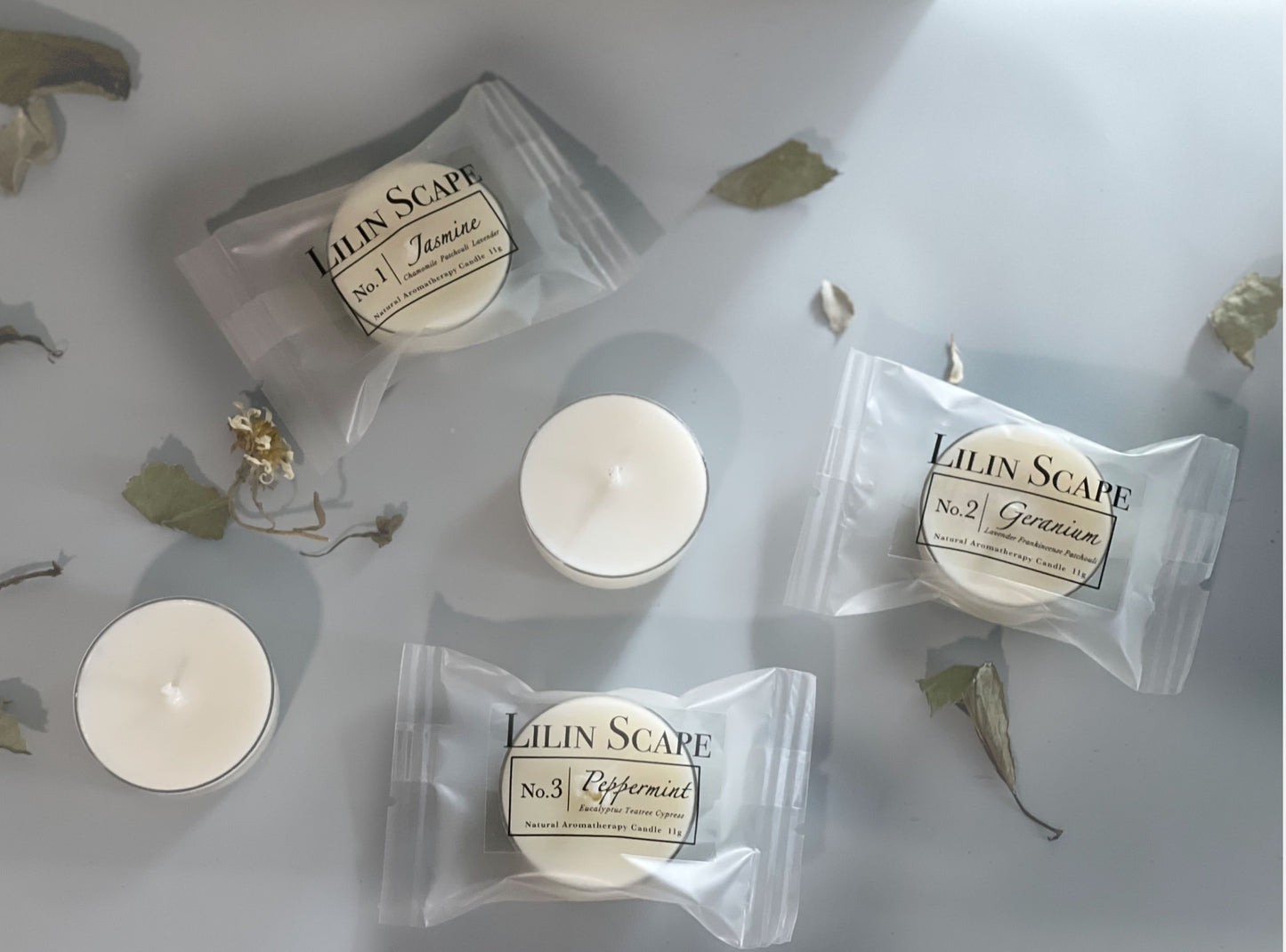 Tealight size Natural Aromatherapy Candle | Handcrafted Soy Wax Essential Oil Candle